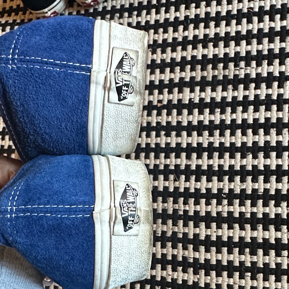 Vans Men's Deep Blue Canvas Sneakers - Picture 6 of 6